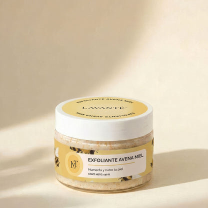 Avena y miel • 140 G Exfoliante de Sal avena y miel