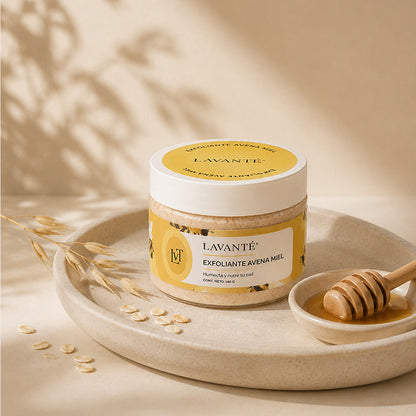 Avena y miel • 140 G Exfoliante de Sal avena y miel